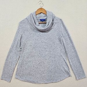 Apt. 9 Heather Gray Cowl Neck Knit Sweater Size M‎